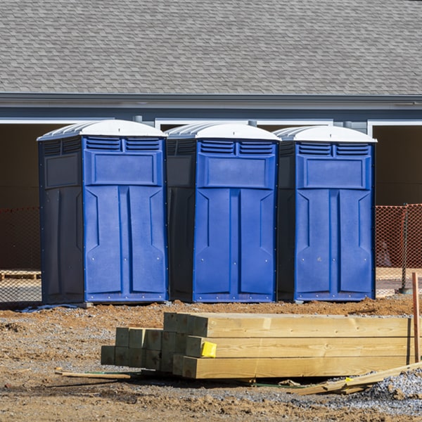 how can i report damages or issues with the portable toilets during my rental period in Raeford NC